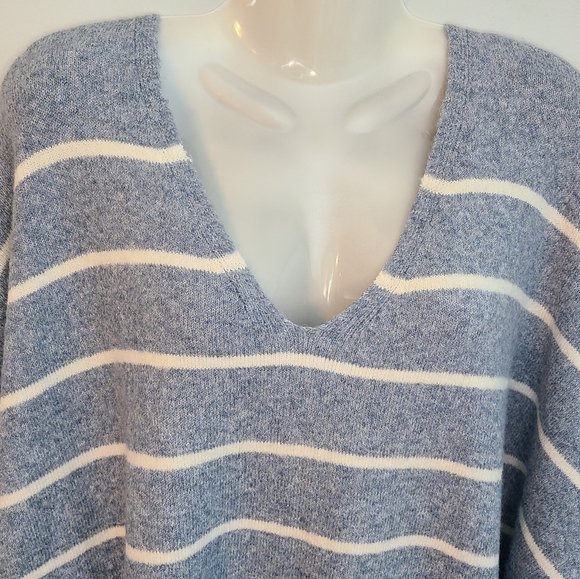 Vero Moda Doffy Curve Stripe Long Sleeve Recycle Blend Sweater Dress 4X NWT - Picture 6 of 15